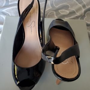 7.5 Jessica Simpson Halie Black Patent